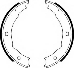 Комплект тормозных колодок, стояночная тормозная система