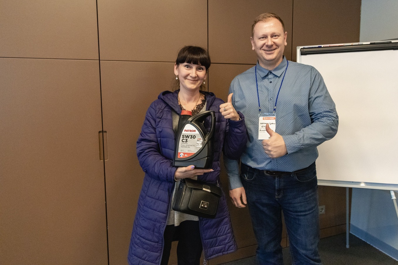Награждение участников семинара PATRON в Калининграде